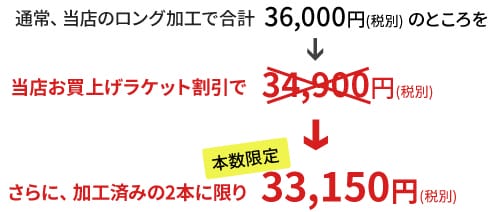 プレステージ加工済特別価格